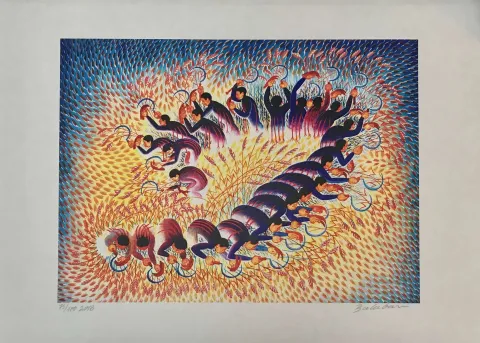 "Orakçılar" eseri İBRAHİM BALABAN tarafından 38x51 cm ölçülerinde Dijital baskı tekniği ile yapılmıştır.