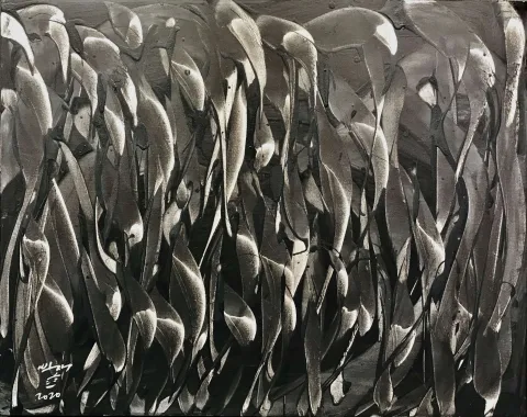Bu eser KİM YONG MOON tarafından 2019 yılında 80x100 cm ölçülerinde Tuval üzeri akrilik boya tekniği ile yapılmıştır.