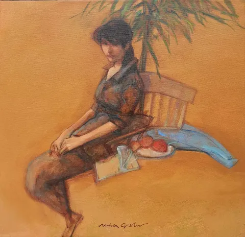 MAHİR GÜVEN — “İsimsiz” "İsimsiz" eseri MAHİR GÜVEN tarafından 60x60 cm ölçülerinde Tuval üzeri yağlı boya tekniği ile yapılmıştır.