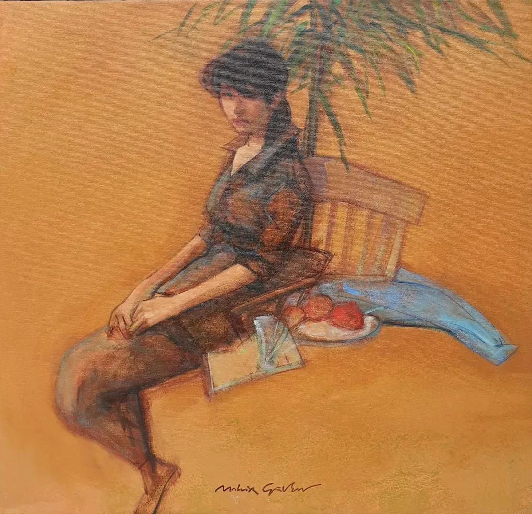 yakınlaştır "İsimsiz" eseri MAHİR GÜVEN tarafından 60x60 cm ölçülerinde Tuval üzeri yağlı boya tekniği ile yapılmıştır.