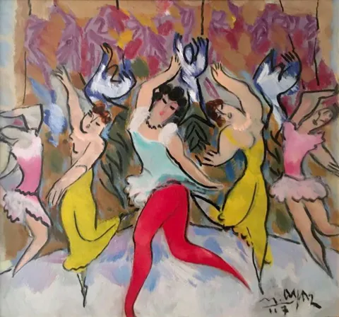 MUSTAFA AYAZ — “İsimsiz”, 2007 "İsimsiz" eseri MUSTAFA AYAZ tarafından 2007 yılında 30x35 cm ölçülerinde Duralit üzeri yağlı boya tekniği ile yapılmıştır.
