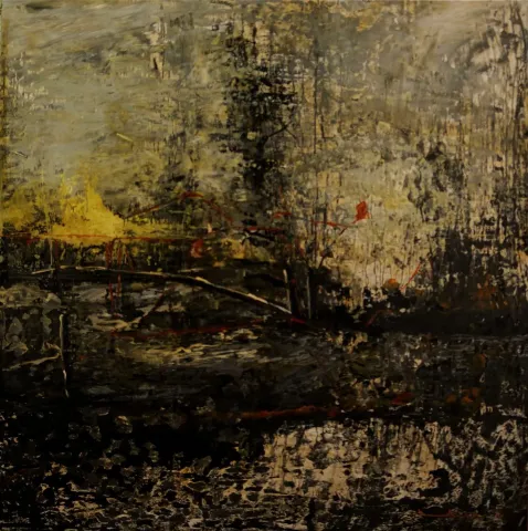 LÜTFÜ KAPLANOĞLU — “İsimsiz”, 2019 "İsimsiz" eseri LÜTFÜ KAPLANOĞLU tarafından 2019 yılında 70x80 cm ölçülerinde Tuval üzeri akrilik boya tekniği ile yapılmıştır.