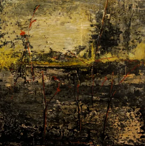 LÜTFÜ KAPLANOĞLU — “İsimsiz”, 2019 "İsimsiz" eseri LÜTFÜ KAPLANOĞLU tarafından 2019 yılında 70x80 cm ölçülerinde Tuval üzeri akrilik boya tekniği ile yapılmıştır.