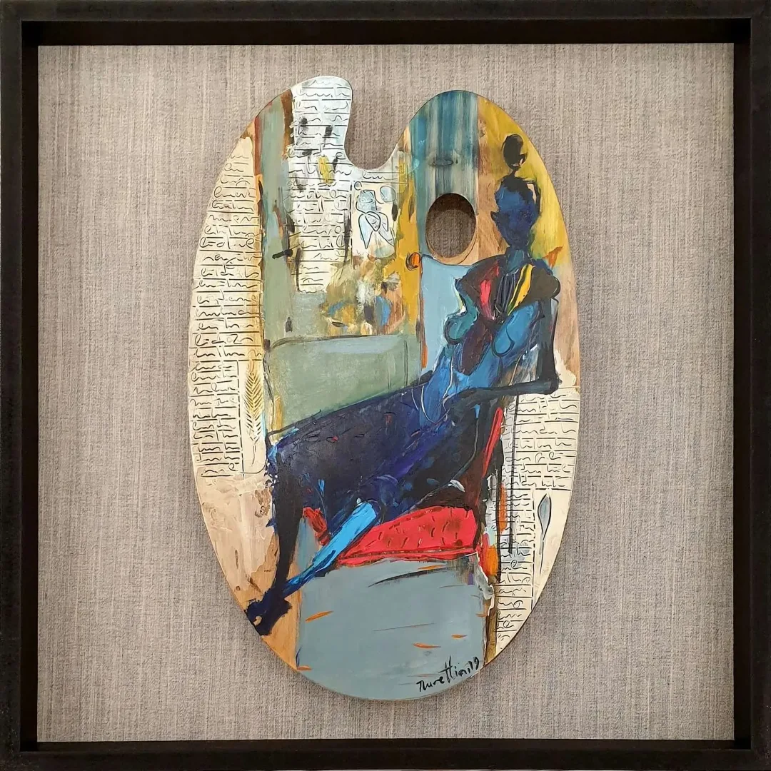 yakınlaştır "İsimsiz" eseri NURETTİN AKKAYA tarafından 2019 yılında 52x33 cm ölçülerinde Ahşap palet üzeri yağlı boya tekniği ile yapılmıştır.