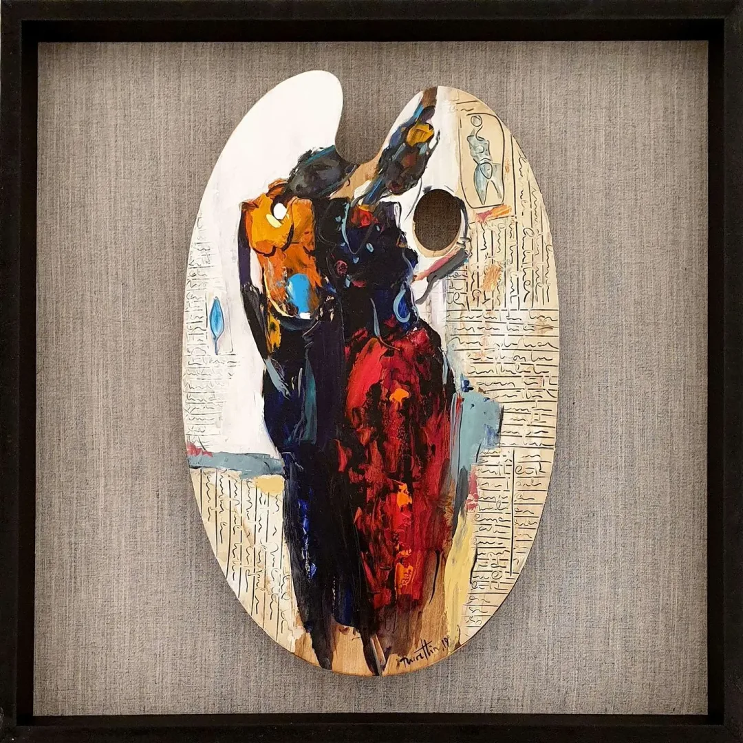 NURETTİN AKKAYA — “İsimsiz”, 2019 "İsimsiz" eseri NURETTİN AKKAYA tarafından 2019 yılında 52x33 cm ölçülerinde Ahşap palet üzeri yağlı boya tekniği ile yapılmıştır.