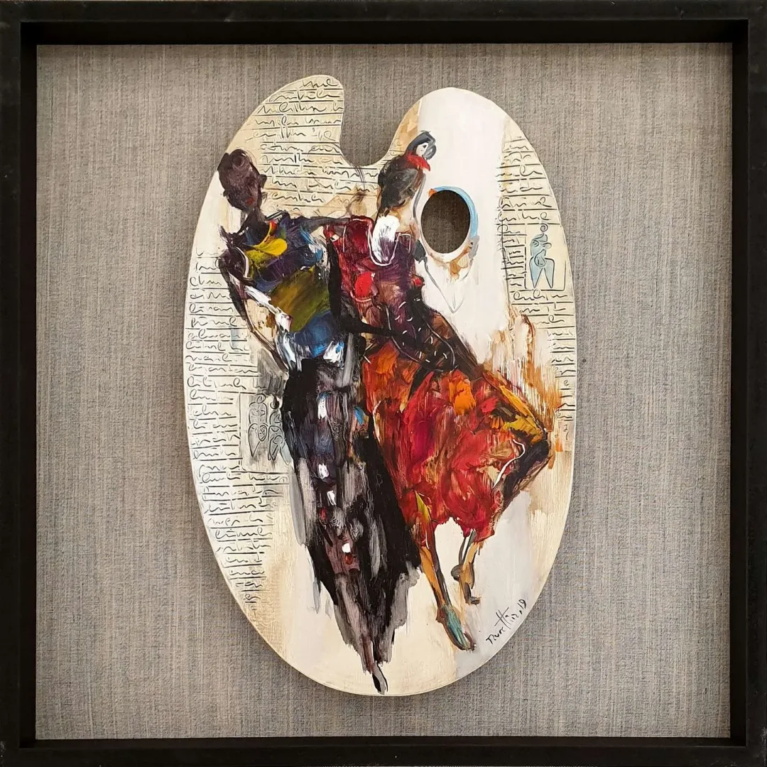 NURETTİN AKKAYA — “İsimsiz”, 2019 "İsimsiz" eseri NURETTİN AKKAYA tarafından 2019 yılında 52x33 cm ölçülerinde Ahşap palet üzeri yağlı boya tekniği ile yapılmıştır.