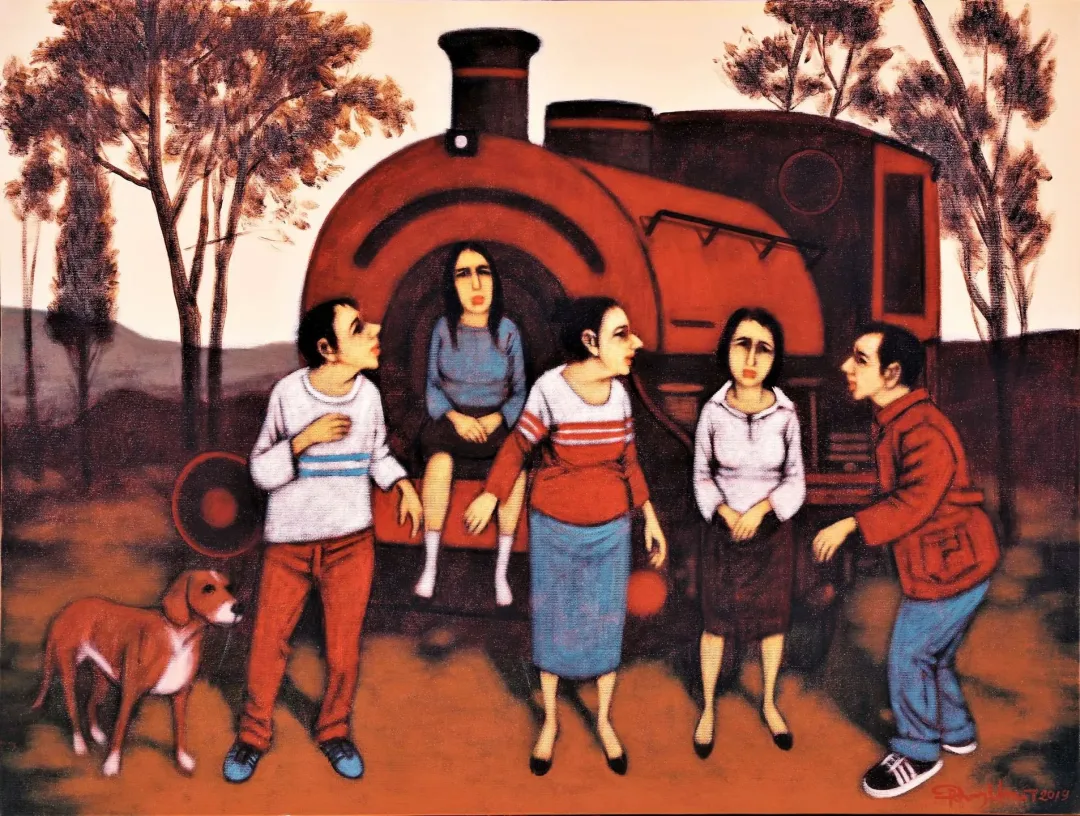ORHAN UMUT — “Hemhal” "Hemhal" eseri ORHAN UMUT tarafından 35x46 cm ölçülerinde 60x80 tekniği ile yapılmıştır.
