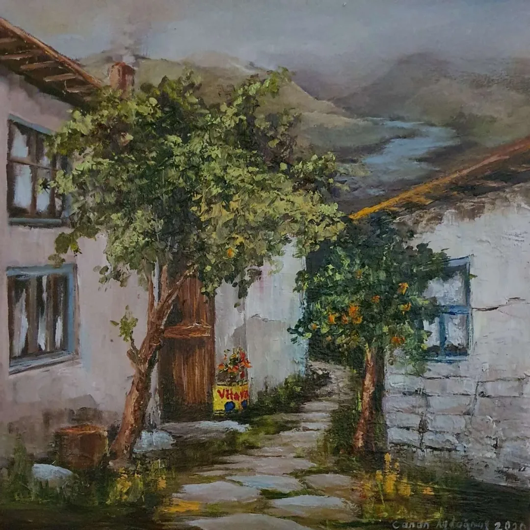 Bu eser CANAN AYDOĞMUŞ tarafından 2020 yılında 25x25 cm ölçülerinde Tuval üzeri yağlı boya tekniği ile yapılmıştır.