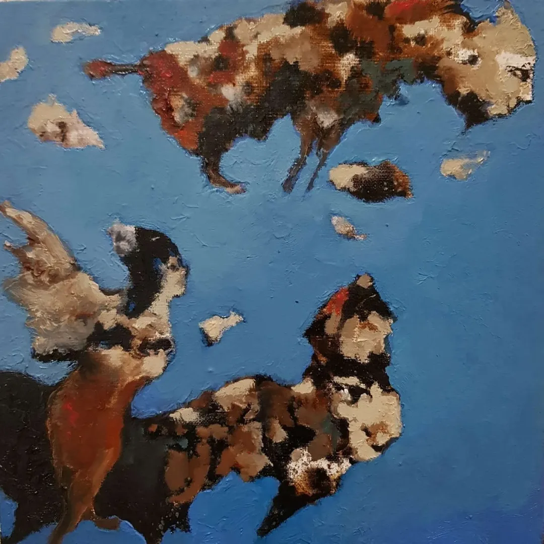 Bu eser EROL PELİOĞLU tarafından 2020 yılında 25x25 cm ölçülerinde Tuval üzeri yağlı boya tekniği ile yapılmıştır.