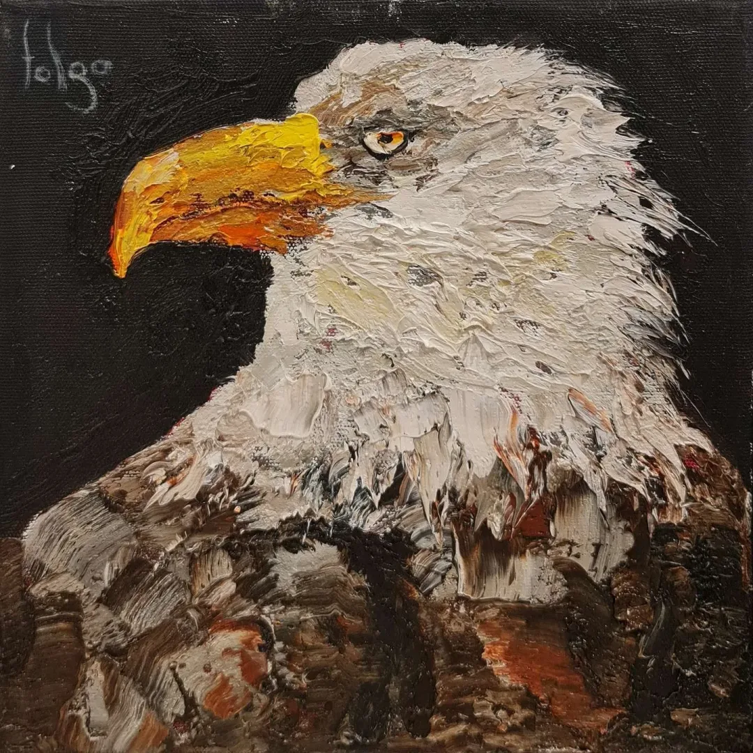 Bu eser MURAT TOLGA tarafından 2020 yılında 25x25 cm ölçülerinde Tuval üzeri yağlı boya tekniği ile yapılmıştır.