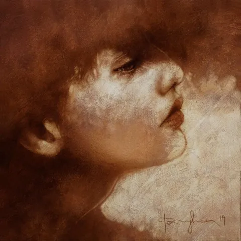 "Blues lick" eseri TALAT AYHAN tarafından 2020 yılında 25x25 cm ölçülerinde Tuvale mürekkep tekniği ile yapılmıştır.