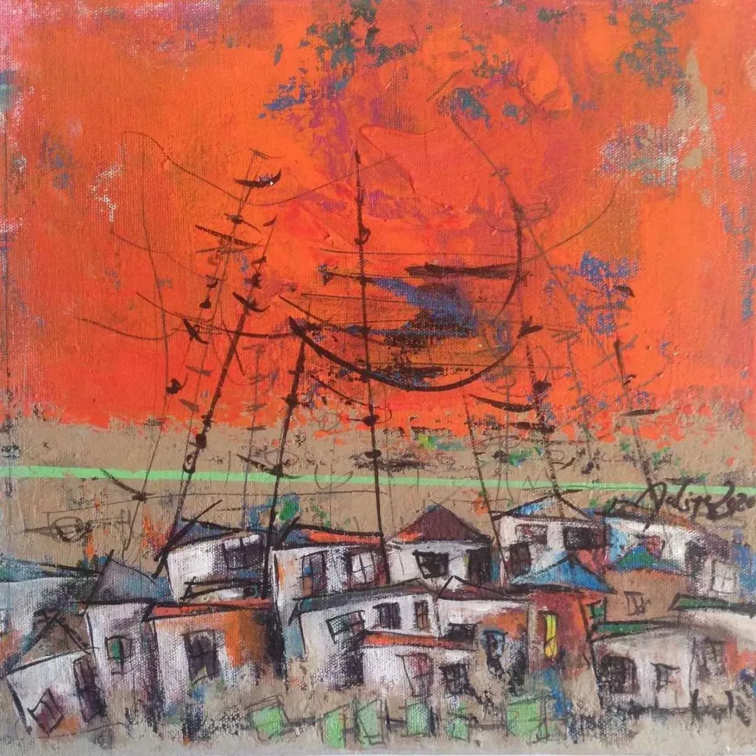 Bu eser NACİYE BOZDOĞAN AKBAŞ tarafından 25x25 cm ölçülerinde Tuval üzeri yağlı boya tekniği ile yapılmıştır.