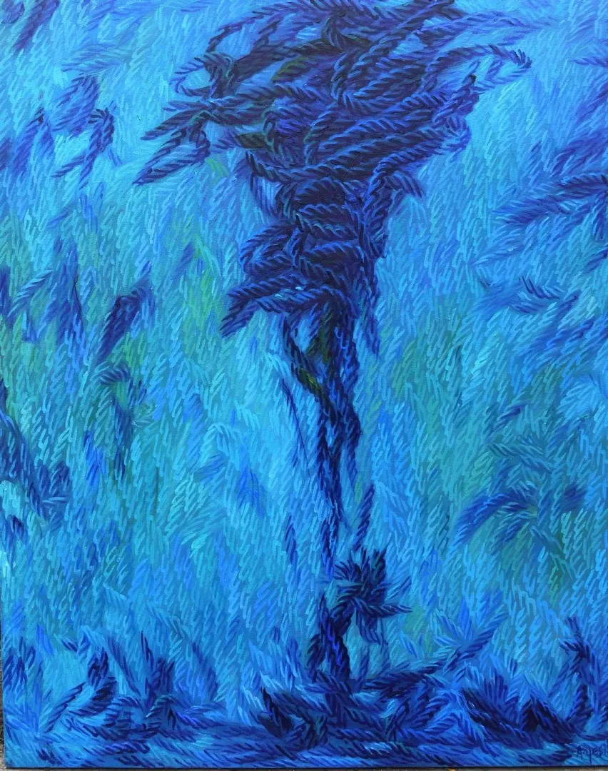 yakınlaştır "Yön(ne)" eseri AHMET YEŞİL tarafından 2020 yılında 80x65 cm ölçülerinde Tuval üzeri yağlı boya tekniği ile yapılmıştır.
