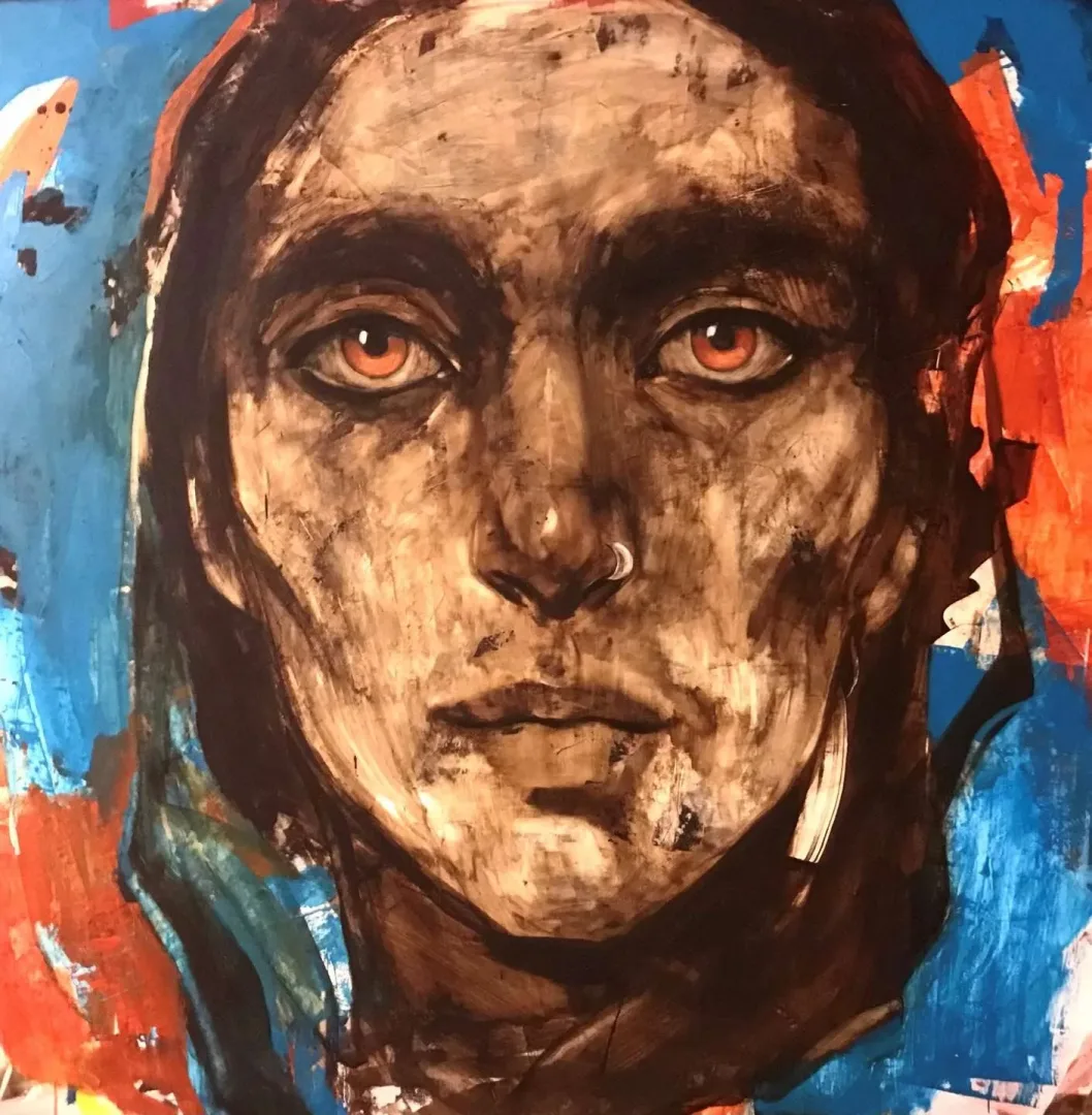 SEMA ÖCAL — “isimsiz”, 2021 "isimsiz" eseri SEMA ÖCAL tarafından 2021 yılında 150x140 cm ölçülerinde Tuval üzeri yağlı boya tekniği ile yapılmıştır.