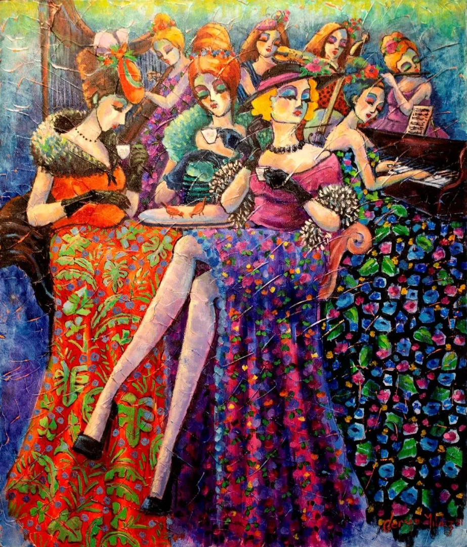 DERYA YILDIZ — “isimsiz”, 2021 "isimsiz" eseri DERYA YILDIZ tarafından 2021 yılında 60x50 cm ölçülerinde Tuval üzeri yağlı boya tekniği ile yapılmıştır.