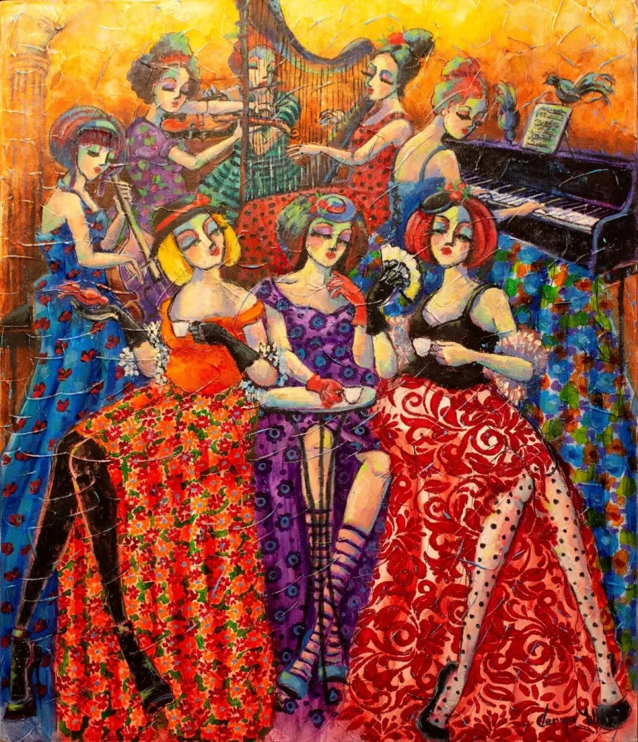 DERYA YILDIZ — “isimsiz”, 2021 "isimsiz" eseri DERYA YILDIZ tarafından 2021 yılında 60x50 cm ölçülerinde Tuval üzeri yağlı boya tekniği ile yapılmıştır.