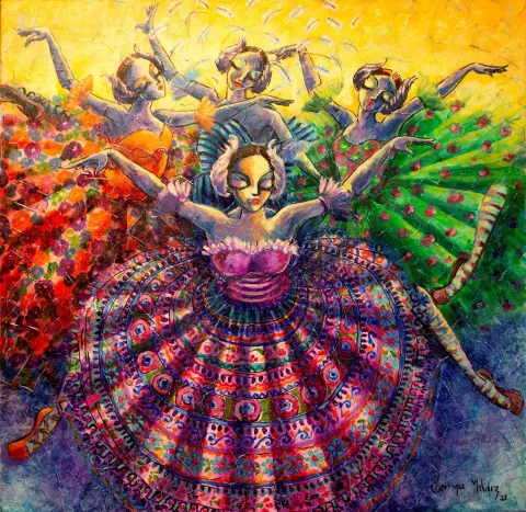 "isimsiz" eseri DERYA YILDIZ tarafından 2021 yılında 60x60 cm ölçülerinde Tuval üzeri yağlı boya tekniği ile yapılmıştır.