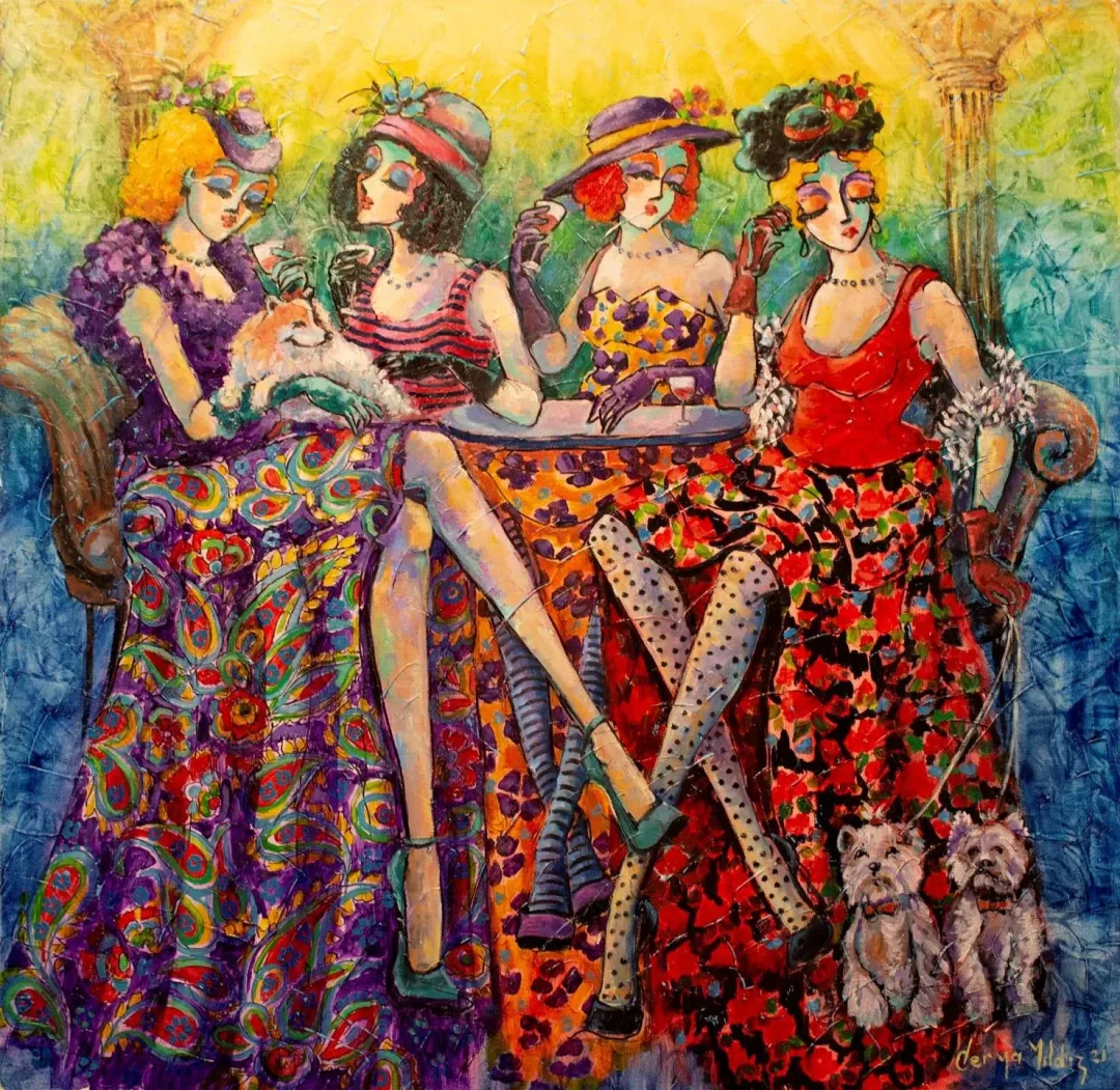 DERYA YILDIZ — “isimsiz”, 2021 "isimsiz" eseri DERYA YILDIZ tarafından 2021 yılında 60x60 cm ölçülerinde Tuval üzeri yağlı boya tekniği ile yapılmıştır.