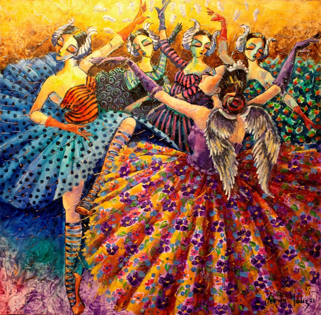 DERYA YILDIZ — “isimsiz”, 2021 "isimsiz" eseri DERYA YILDIZ tarafından 2021 yılında 60x60 cm ölçülerinde Tuval üzeri yağlı boya tekniği ile yapılmıştır.