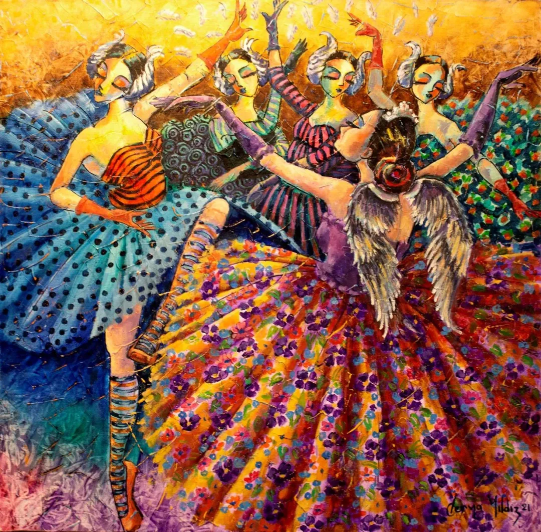 DERYA YILDIZ — “isimsiz”, 2021 "isimsiz" eseri DERYA YILDIZ tarafından 2021 yılında 60x60 cm ölçülerinde Tuval üzeri yağlı boya tekniği ile yapılmıştır.