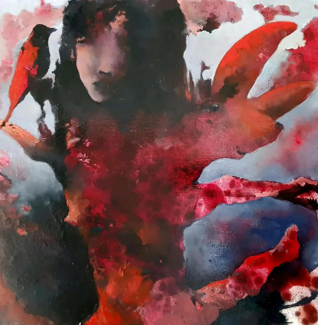 EROL PELİOĞLU — “isimsiz”, 2021 "isimsiz" eseri EROL PELİOĞLU tarafından 2021 yılında 60x60 cm ölçülerinde Tuval üzeri yağlı boya tekniği ile yapılmıştır.