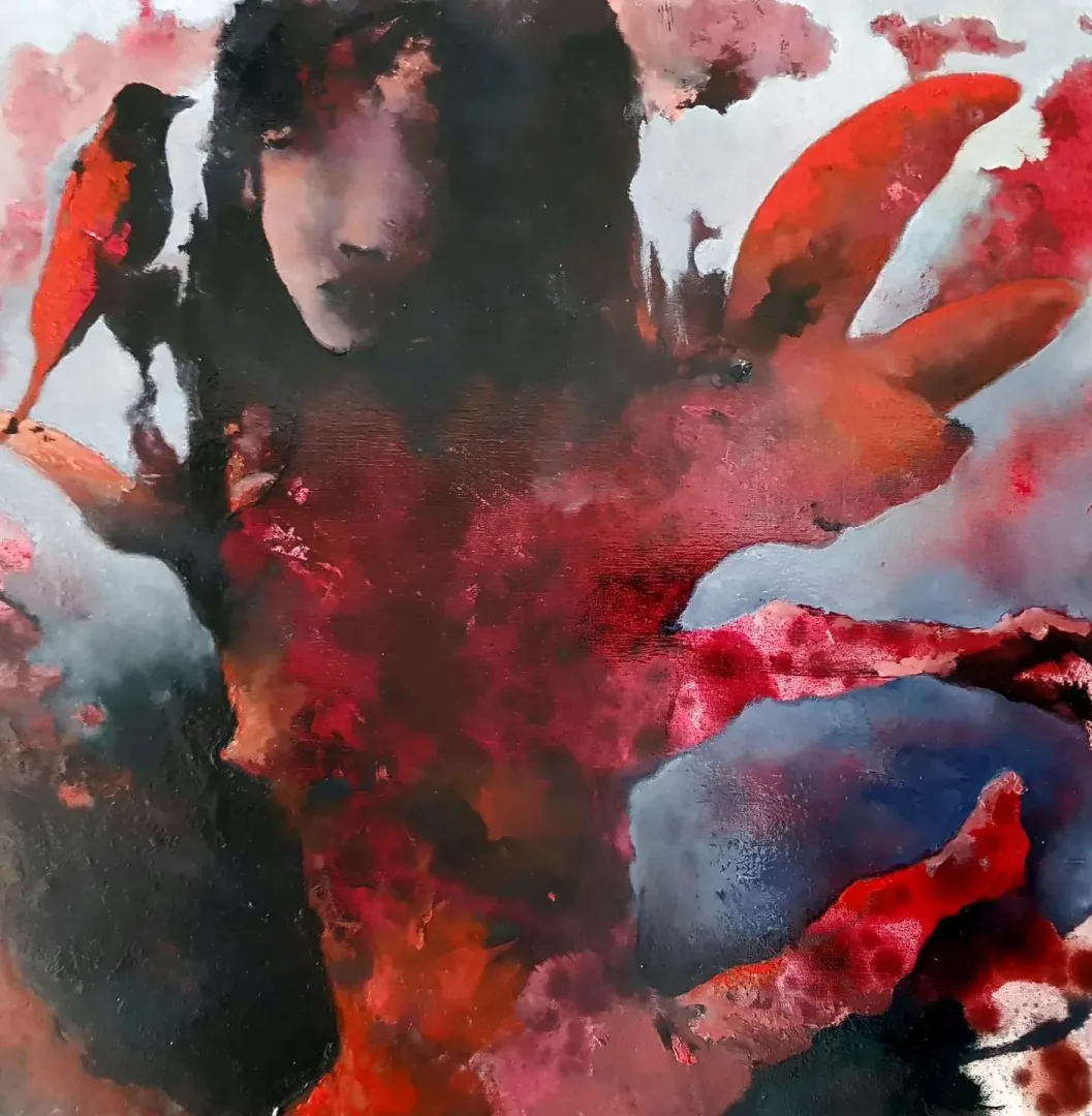 EROL PELİOĞLU — “isimsiz”, 2021 "isimsiz" eseri EROL PELİOĞLU tarafından 2021 yılında 60x60 cm ölçülerinde Tuval üzeri yağlı boya tekniği ile yapılmıştır.