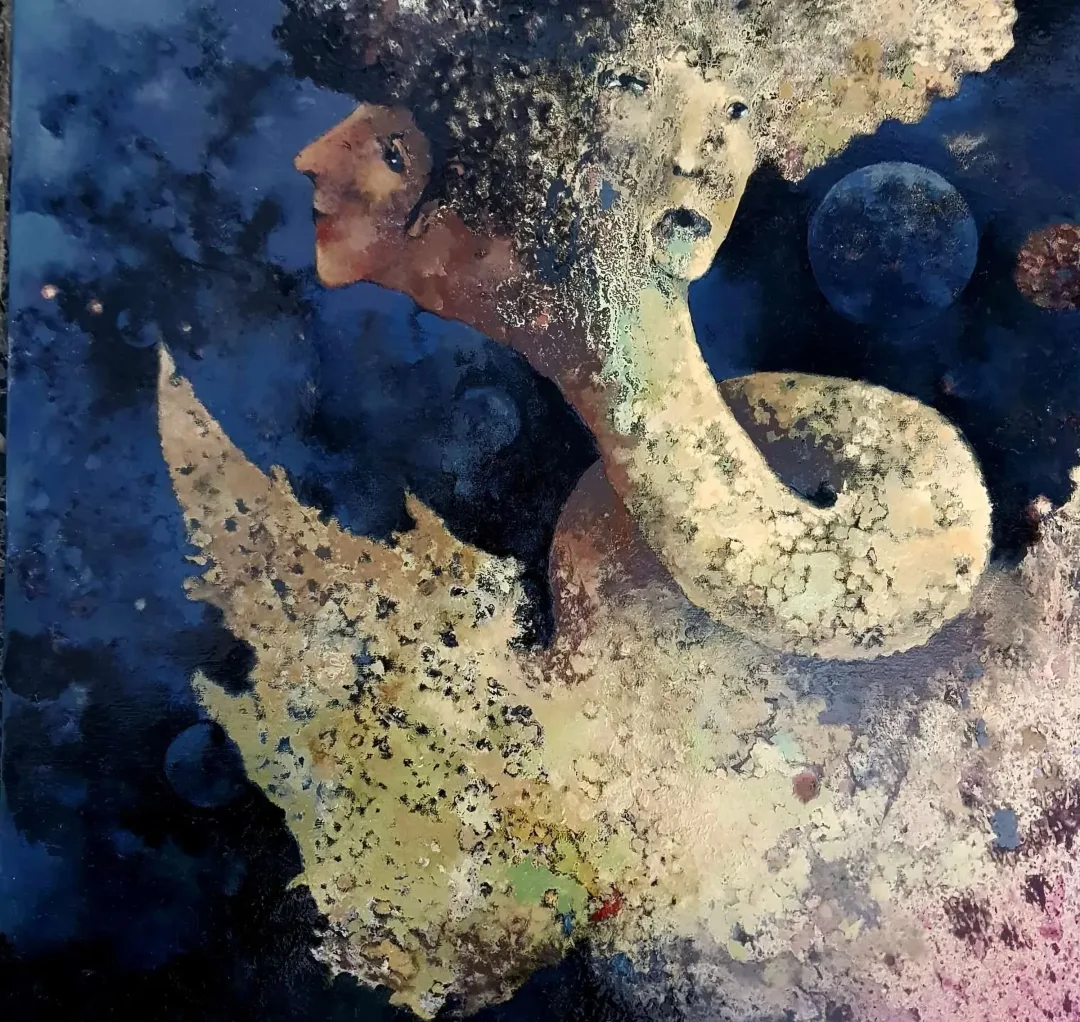 EROL PELİOĞLU — “isimsiz”, 2021 "isimsiz" eseri EROL PELİOĞLU tarafından 2021 yılında 60x60 cm ölçülerinde Tuval üzeri yağlı boya tekniği ile yapılmıştır.
