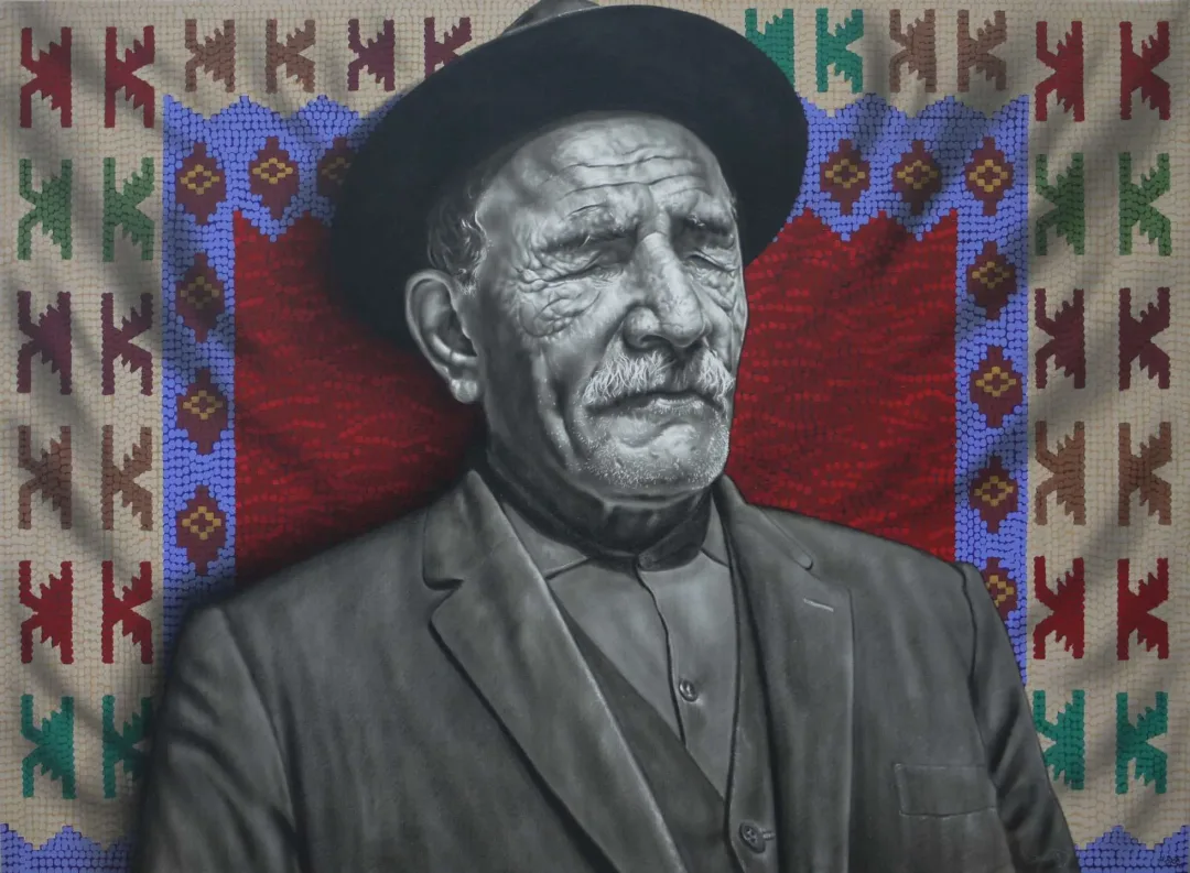 "Aşık Veysel" eseri HASAN BASRİ İNAN tarafından 2021 yılında 110x150 cm ölçülerinde Tuval üzeri yağlı boya tekniği ile yapılmıştır.