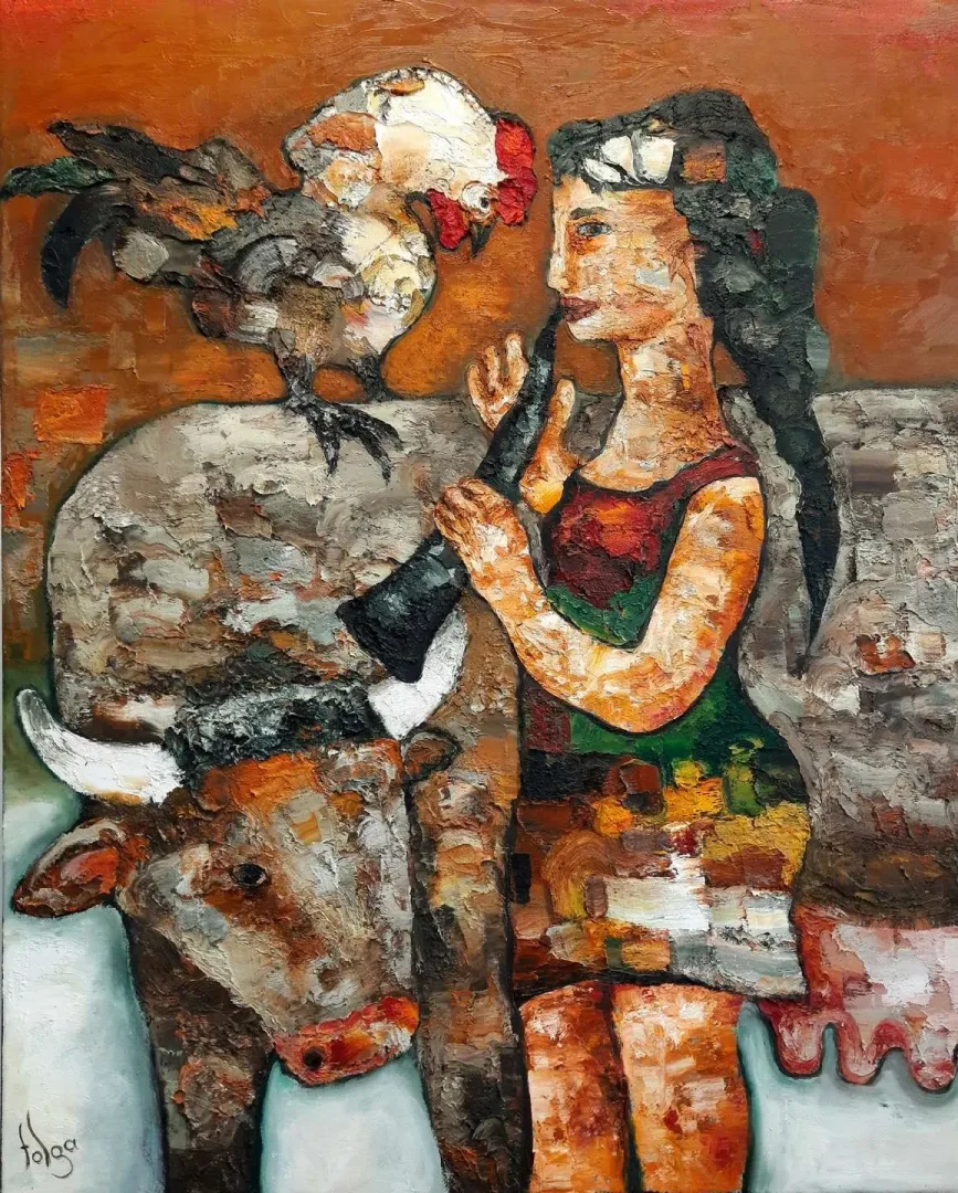 MURAT TOLGA — “isimsiz”, 2021 "isimsiz" eseri MURAT TOLGA tarafından 2021 yılında 100x80 cm ölçülerinde Tuval üzeri yağlı boya tekniği ile yapılmıştır.
