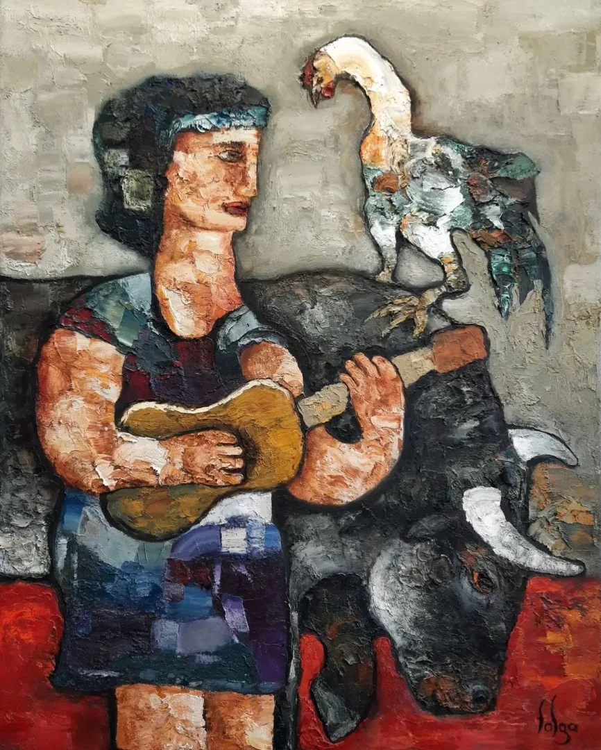 MURAT TOLGA — “isimsiz”, 2021 "isimsiz" eseri MURAT TOLGA tarafından 2021 yılında 100x80 cm ölçülerinde Tuval üzeri yağlı boya tekniği ile yapılmıştır.