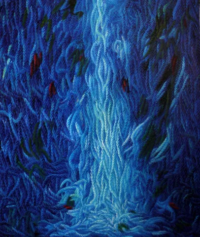 "Akma" eseri AHMET YEŞİL tarafından 2021 yılında 100x85 cm ölçülerinde Tuval üzeri yağlı boya tekniği ile yapılmıştır.