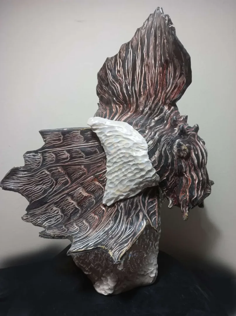 ORÇUN İLTER — “Aslan Balığı 1”, 2021 "Aslan Balığı 1" eseri ORÇUN İLTER tarafından 2021 yılında 41x39x31 cm ölçülerinde Seramik tekniği ile yapılmıştır.