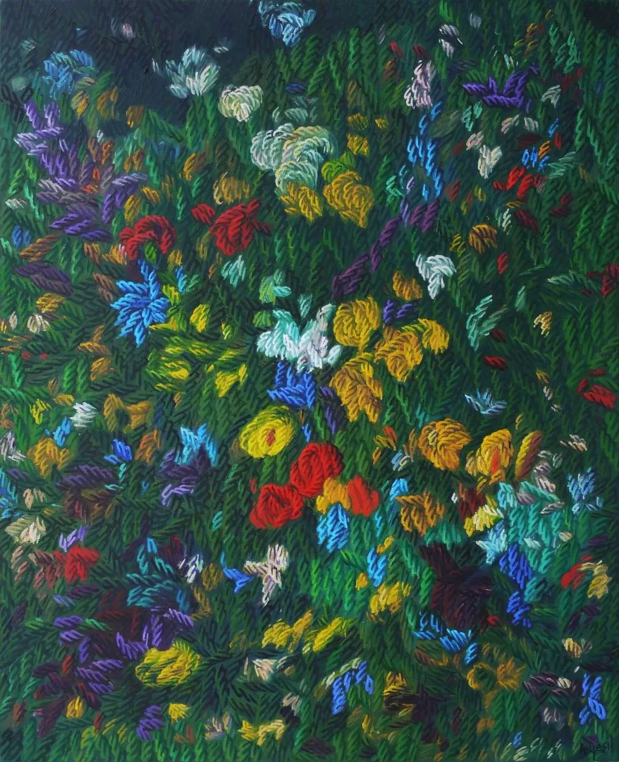 yakınlaştır "Sağınak" eseri AHMET YEŞİL tarafından 80x65 cm ölçülerinde Tuval üzeri yağlı boya tekniği ile yapılmıştır.