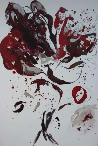 FÜSUN ÇAĞLAYAN — “Rose -Fragman”, 2018 "Rose -Fragman" eseri FÜSUN ÇAĞLAYAN tarafından 2018 yılında 180x120 cm ölçülerinde Tuval üzeri akrilik boya tekniği ile yapılmıştır.