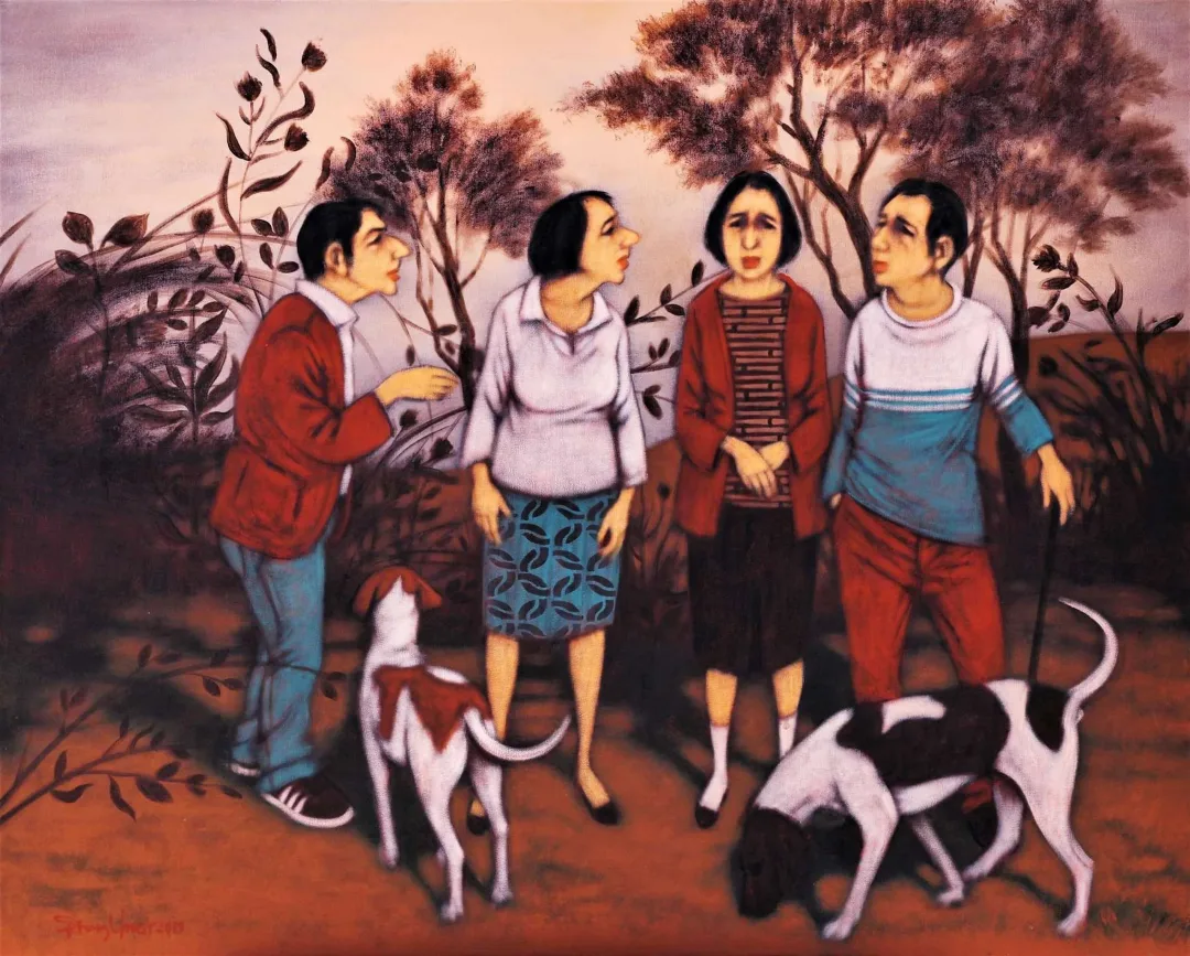 ORHAN UMUT — “isimsiz” "isimsiz" eseri ORHAN UMUT tarafından 80x100 cm ölçülerinde Tuval üzeri akrilik boya tekniği ile yapılmıştır.