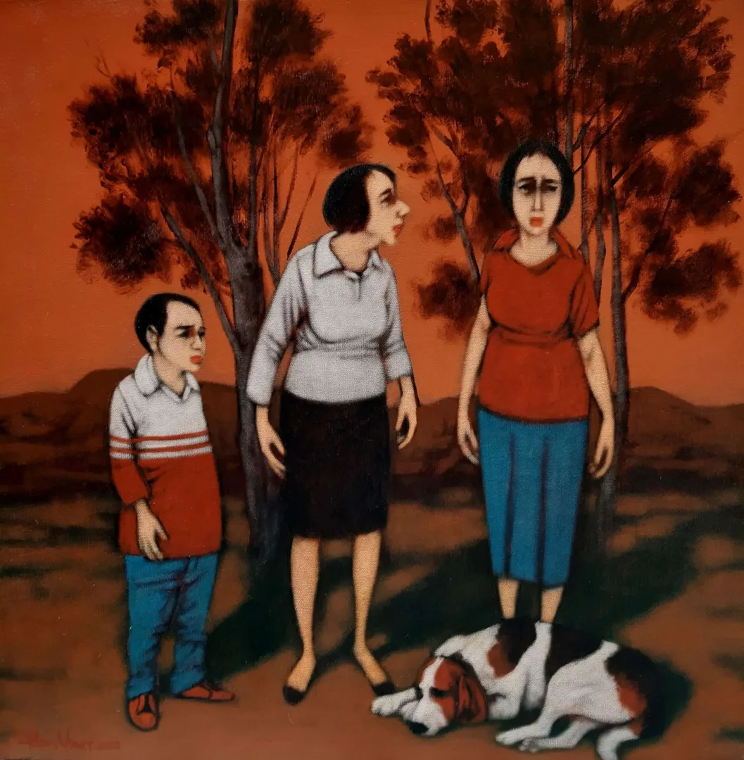 ORHAN UMUT — “isimsiz” "isimsiz" eseri ORHAN UMUT tarafından 60x60 cm ölçülerinde Tuval üzeri akrilik boya tekniği ile yapılmıştır.
