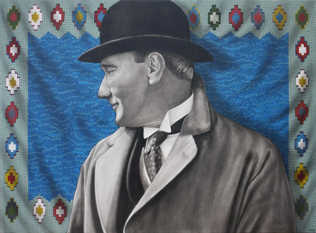 HASAN BASRİ İNAN — “Mustafa Kemalim”, 2021 "Mustafa Kemalim" eseri HASAN BASRİ İNAN tarafından 2021 yılında 110x150 cm ölçülerinde Tuval üzeri yağlı boya tekniği ile yapılmıştır.