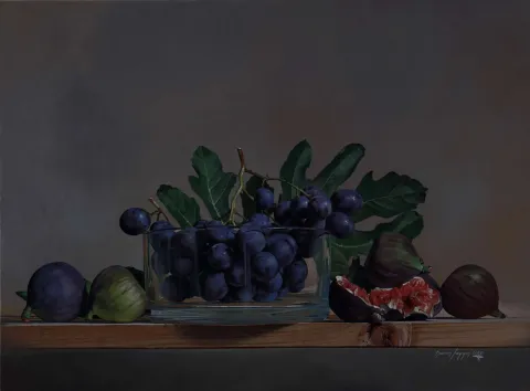 HASAN SAYGIN tarafından 73x54 cm ölçülerinde Tuval üzeri yağlı boya tekniği ile yapılmıştır.