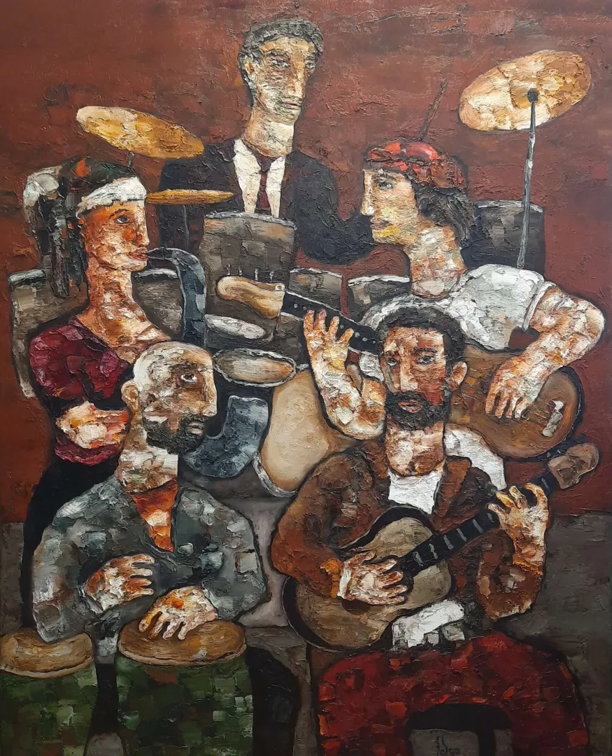 MURAT TOLGA — “isimsiz”, 2021 "isimsiz" eseri MURAT TOLGA tarafından 2021 yılında 150x120 cm ölçülerinde Tuval üzeri yağlı boya tekniği ile yapılmıştır.