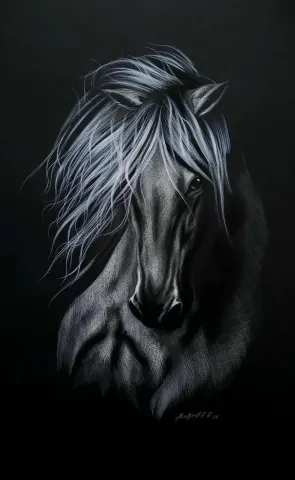"İsimsiz" eseri BEHZAT FEYZULLAH tarafından 2020 yılında 50x33,5 cm ölçülerinde Kağıt üzeri yağlı pastel + guaj + kalem tekniği ile yapılmıştır.