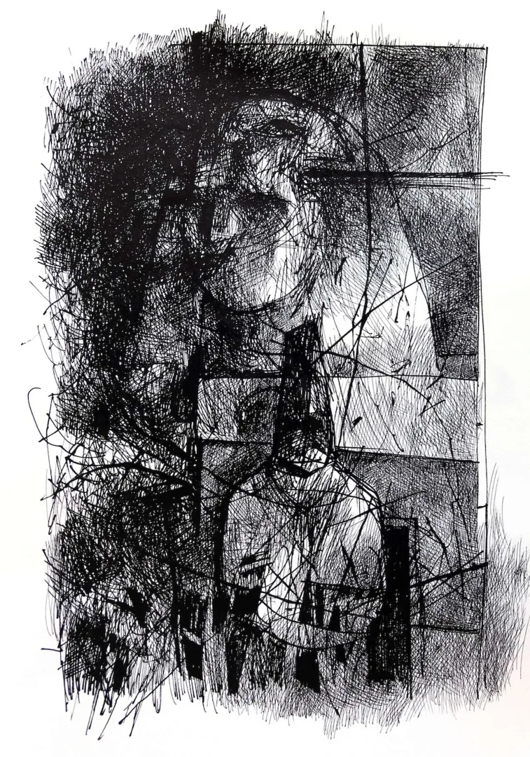 "Gardiyan IV (Eksiklopedi serisi)" eseri COŞKUN SAMİ tarafından 2007 yılında 27x35 cm ölçülerinde Kağıt üzeri mürekkep tekniği ile yapılmıştır.