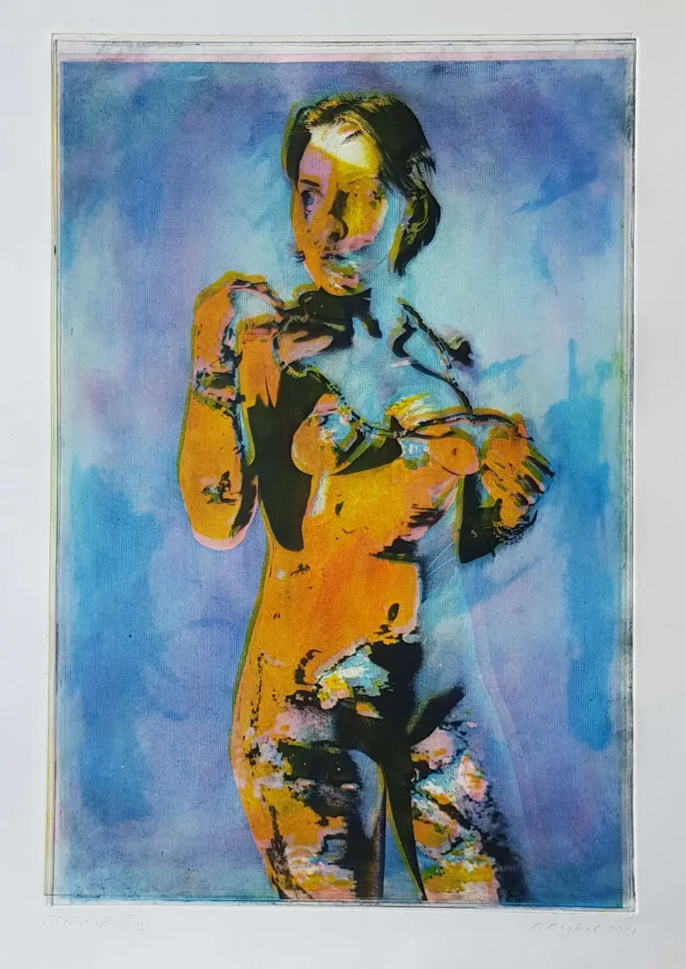 EMRE BAYKAL — “İsimsiz”, 2021 "İsimsiz" eseri EMRE BAYKAL tarafından 2021 yılında 60x40 cm ölçülerinde Gravür tekniği ile yapılmıştır.