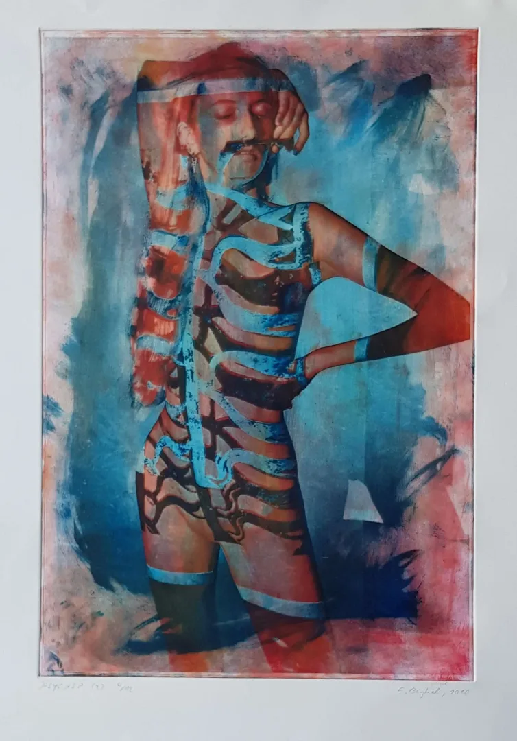 EMRE BAYKAL — “İsimsiz”, 2020 "İsimsiz" eseri EMRE BAYKAL tarafından 2020 yılında 60x40 cm ölçülerinde Gravür tekniği ile yapılmıştır.