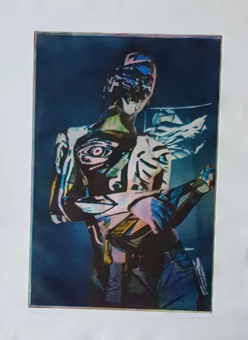 EMRE BAYKAL — “İsimsiz”, 2020 "İsimsiz" eseri EMRE BAYKAL tarafından 2020 yılında 60x40 cm ölçülerinde Gravür tekniği ile yapılmıştır.