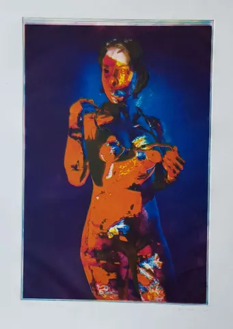 EMRE BAYKAL — “İsimsiz”, 2021 "İsimsiz" eseri EMRE BAYKAL tarafından 2021 yılında 60x40 cm ölçülerinde Gravür tekniği ile yapılmıştır.