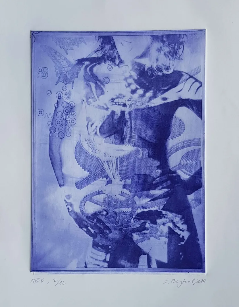 EMRE BAYKAL — “İsimsiz”, 2020 "İsimsiz" eseri EMRE BAYKAL tarafından 2020 yılında 30x22 cm ölçülerinde Gravür tekniği ile yapılmıştır.