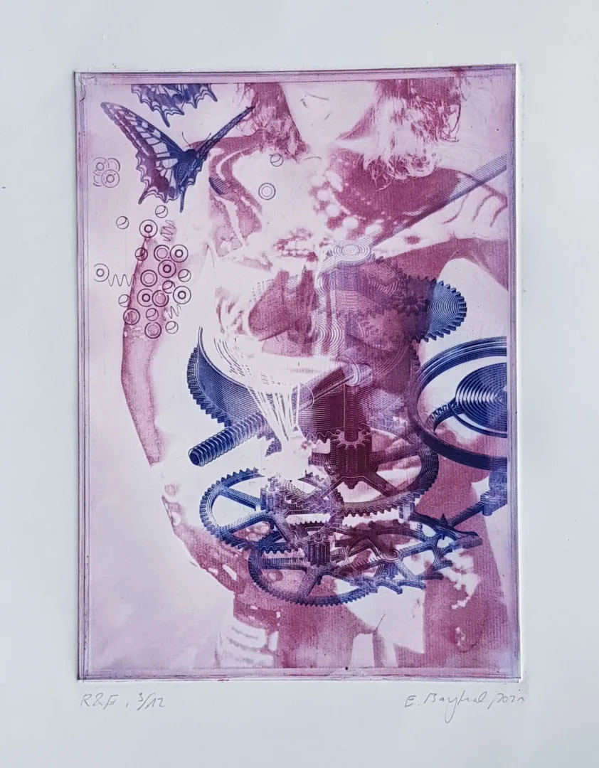 EMRE BAYKAL — “İsimsiz”, 2020 "İsimsiz" eseri EMRE BAYKAL tarafından 2020 yılında 30x22 cm ölçülerinde Gravür tekniği ile yapılmıştır.