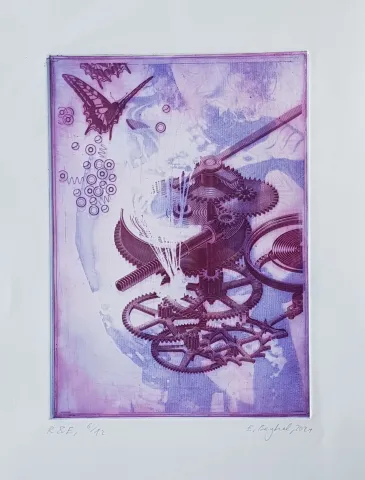 EMRE BAYKAL — “İsimsiz”, 2021 "İsimsiz" eseri EMRE BAYKAL tarafından 2021 yılında 30x22 cm ölçülerinde Gravür tekniği ile yapılmıştır.