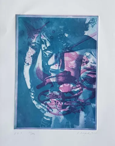 EMRE BAYKAL — “İsimsiz”, 2021 "İsimsiz" eseri EMRE BAYKAL tarafından 2021 yılında 31x27 cm ölçülerinde Gravür tekniği ile yapılmıştır.