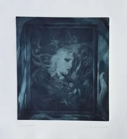 EMRE BAYKAL — “İsimsiz”, 2015 "İsimsiz" eseri EMRE BAYKAL tarafından 2015 yılında 30x27 cm ölçülerinde Gravür tekniği ile yapılmıştır.